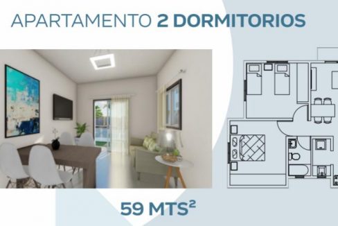 Plano demensionado - 2 hab