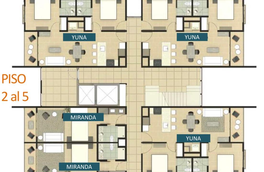 Plano - 2do al 5to nivel