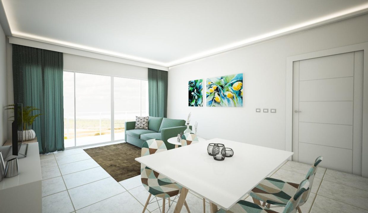 Comedor, sala - apartamento 1 hab