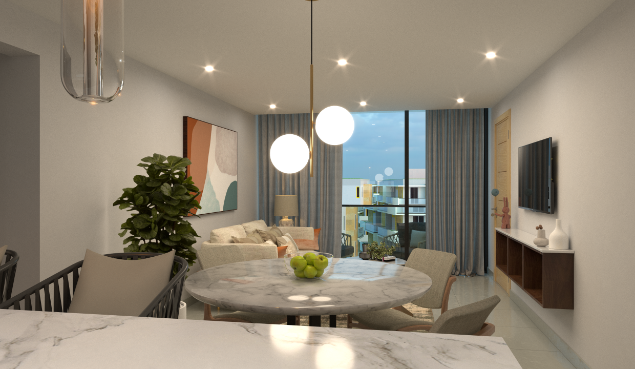 Comedor - Sala - Balcขn