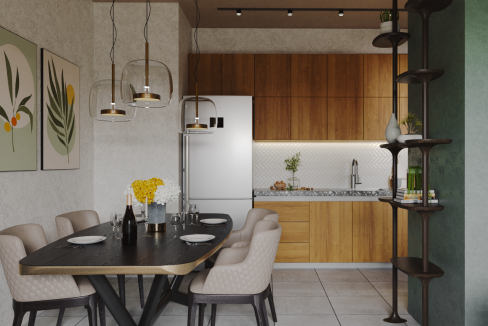 2- Render cocina-comedor