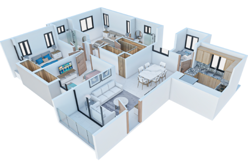 PLANTA  HUMANIZADA 3D