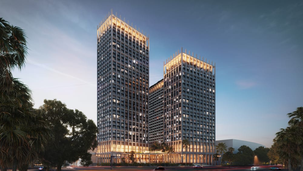 Uptown District Vista de Noche